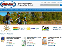 Tablet Screenshot of discountvitaminshop.com